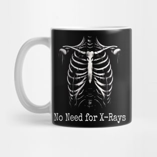 Creepy Grunge Rib Cage X-Rays Mug